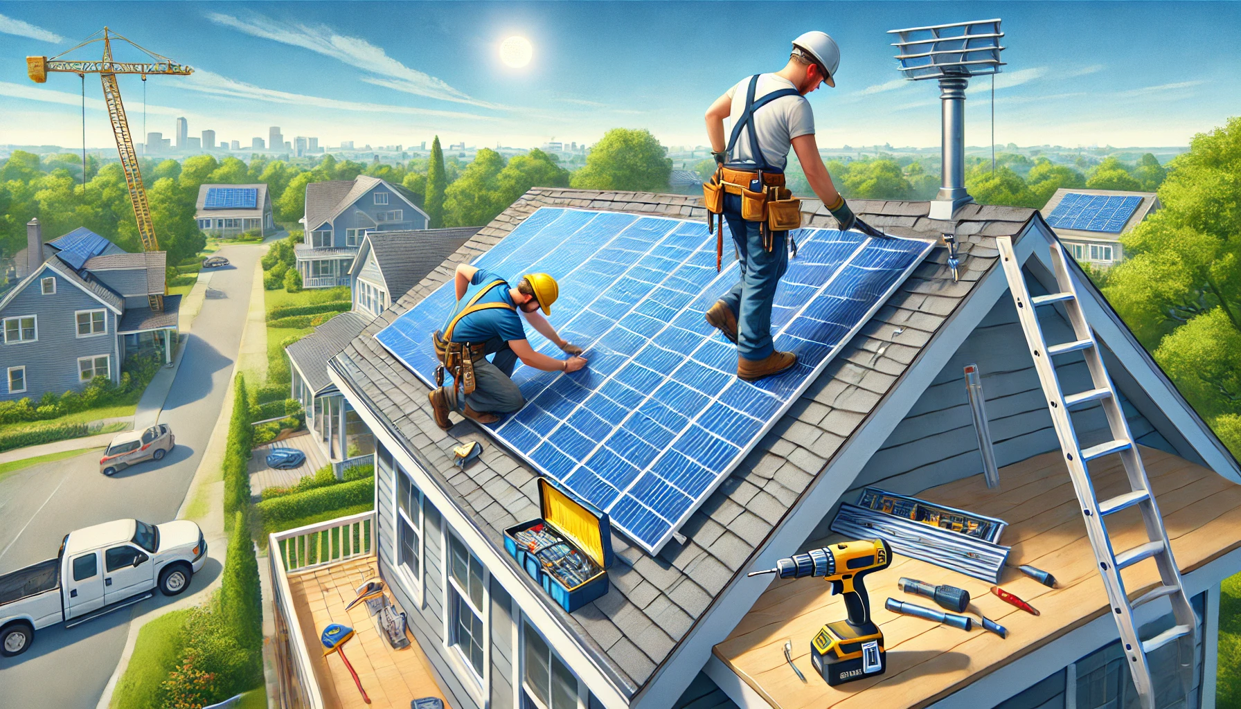 Solar panel installation showcasing efficient layout and interconnection of PV modules for optimal energy capture #solarpanels #pvmodules #solarinverter #solarmodules #solarwholesale #solardistributor #solarshop