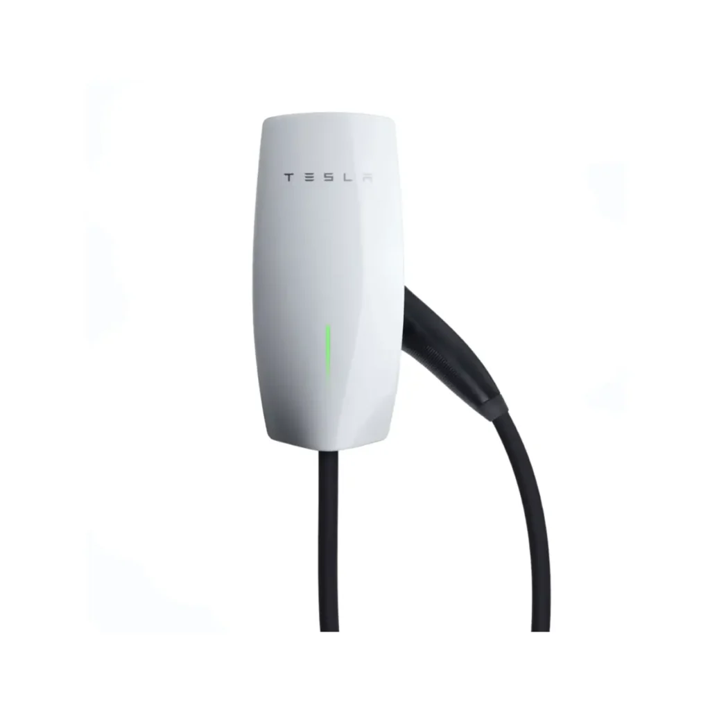 Tesla Wall Connector 7-22kW EV Charger with 7.3m Cable Type 2. European wholesale offering for electric vehicle charging. #Tesla #EVCharger #ElectricVehicles #TeslaWallConnector