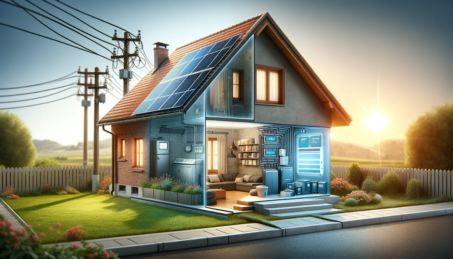 Solar battery backup vs battery storage showing EPS, backup power, battery capacity and hybrid inverter system design