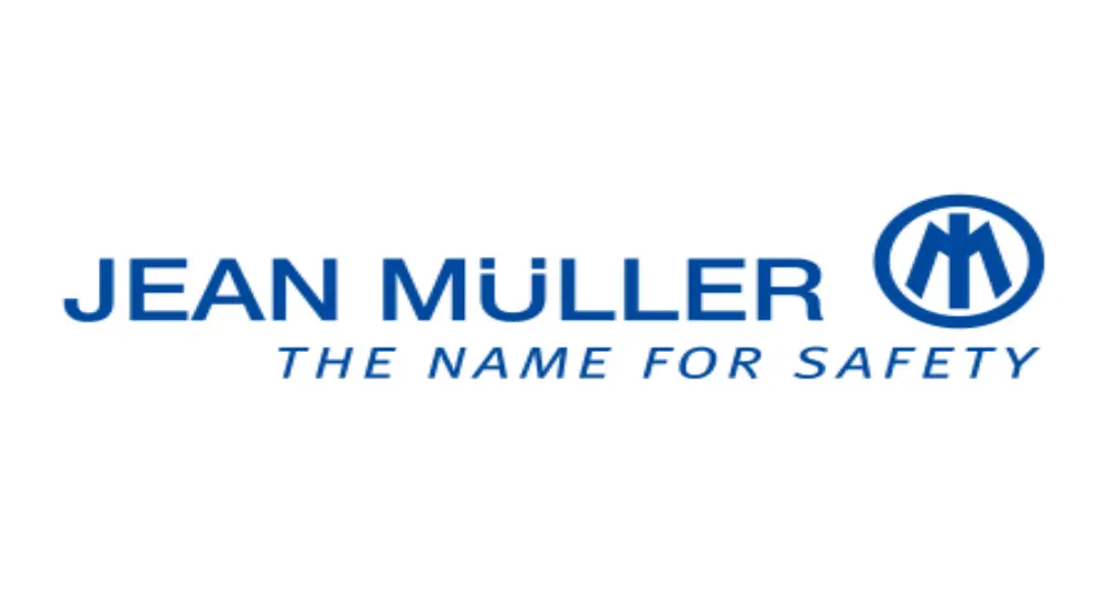 Jean Muller logo for solar safety electrical products wholesale, focusing on solar installers and distributors.
