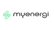 Logo of myenergi EV chargers for installers and wholesale distributors.