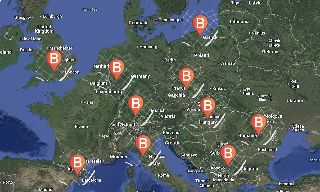 3Buy Solar European and UK warehouse network with strategic logistical hubs for solar panels solar batteries and complete kits distribution
