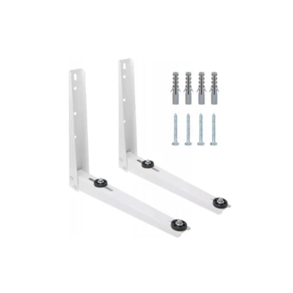 Wall-mounted AC bracket 500–650mm for air conditioner or hybrid inverter installation | Heavy-duty steel | 3Buy Solar