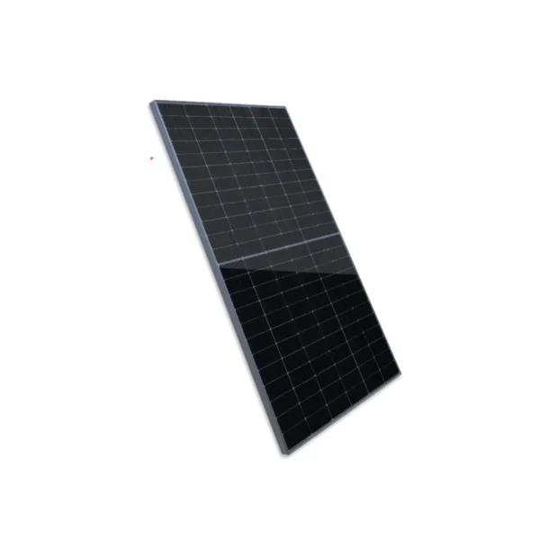 Runergy HY-DH108N12 440W bifacial N-Type TOPCon solar panel with black frame, wholesale price from European solar distributor.