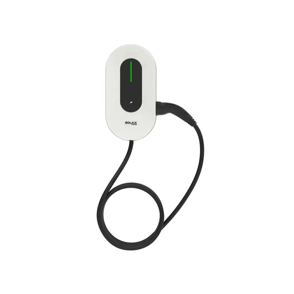 Solax Smart EV Charger G2 X3-HAC-11 white 11kW three-phase electric vehicle charger – technical data and wholesale price from European solar distributor.