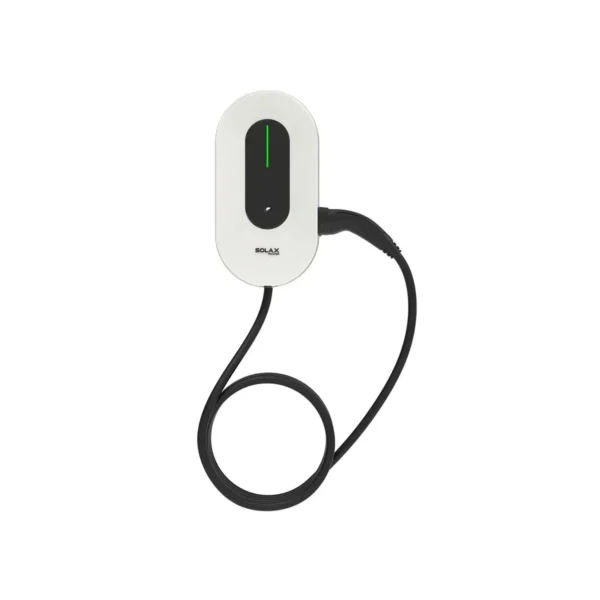 Solax Smart EV Charger G2 X3-HAC-11 white 11kW three-phase electric vehicle charger – technical data and wholesale price from European solar distributor.