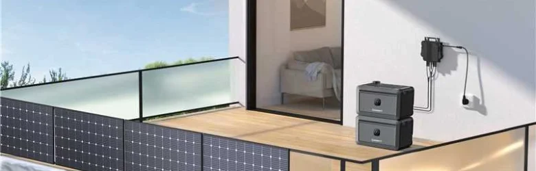 High-efficiency Growatt NEO Microinverter combined with NOAH Battery energy storage solution for plug-and-play balcony solar systems, designed for European solar installers, distributors, and resellers.