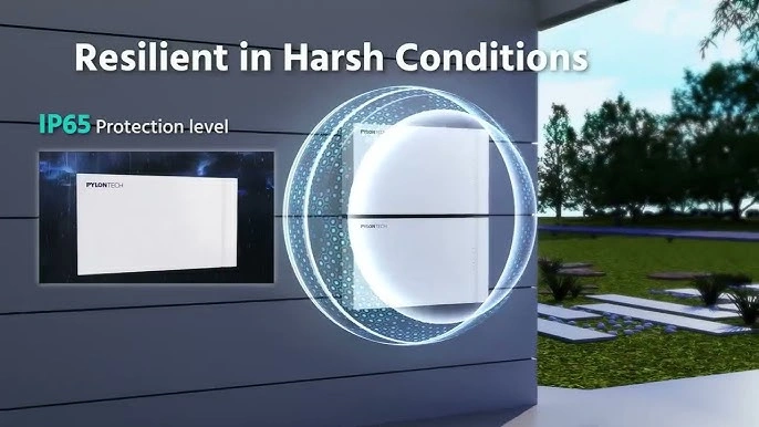 Pylon Fidus IP65 low voltage 5.2 kWh lithium energy storage battery designed for residential solar systems, supplied by a European wholesale distributor for professional installers and EPC companies.