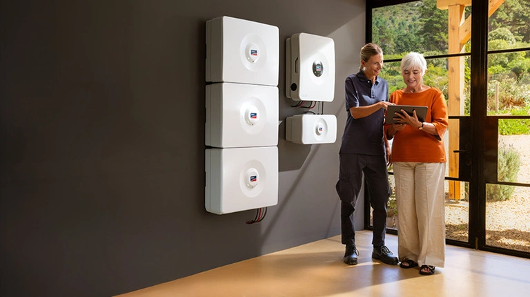 SMA Home Storage solution with high-voltage battery systems for residential and small commercial PV installations, supplied by a European wholesale solar distributor for professional installers and EPC companies.