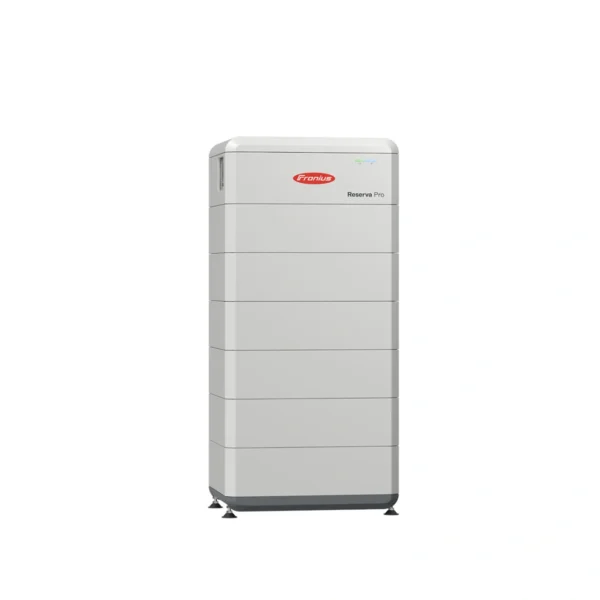 Fronius Reserva Pro 24.0 battery set with 23.9 kWh usable capacity, high-voltage solar battery energy storage system for hybrid PV installations supplied by European solar wholesaler.
