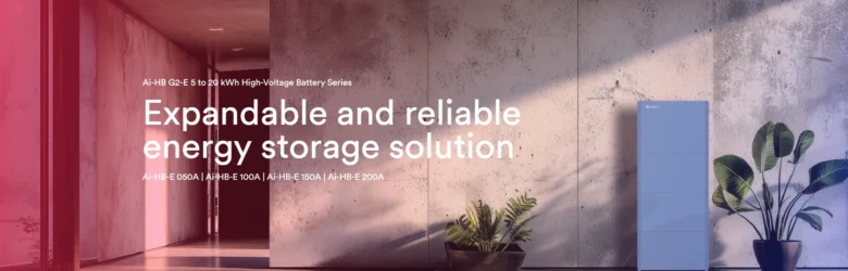 Solplanet Ai-HB-E 050A 100A 150A 200A high-voltage solar battery energy storage systems for residential and commercial PV installations supplied by European solar wholesaler.