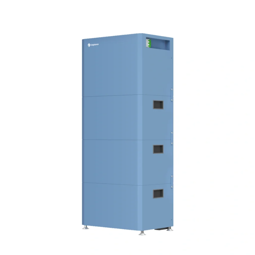 Solplanet Ai-HB-E-200A 20.48 kWh high-voltage solar battery energy storage system for residential and commercial PV installations supplied by European solar wholesaler.