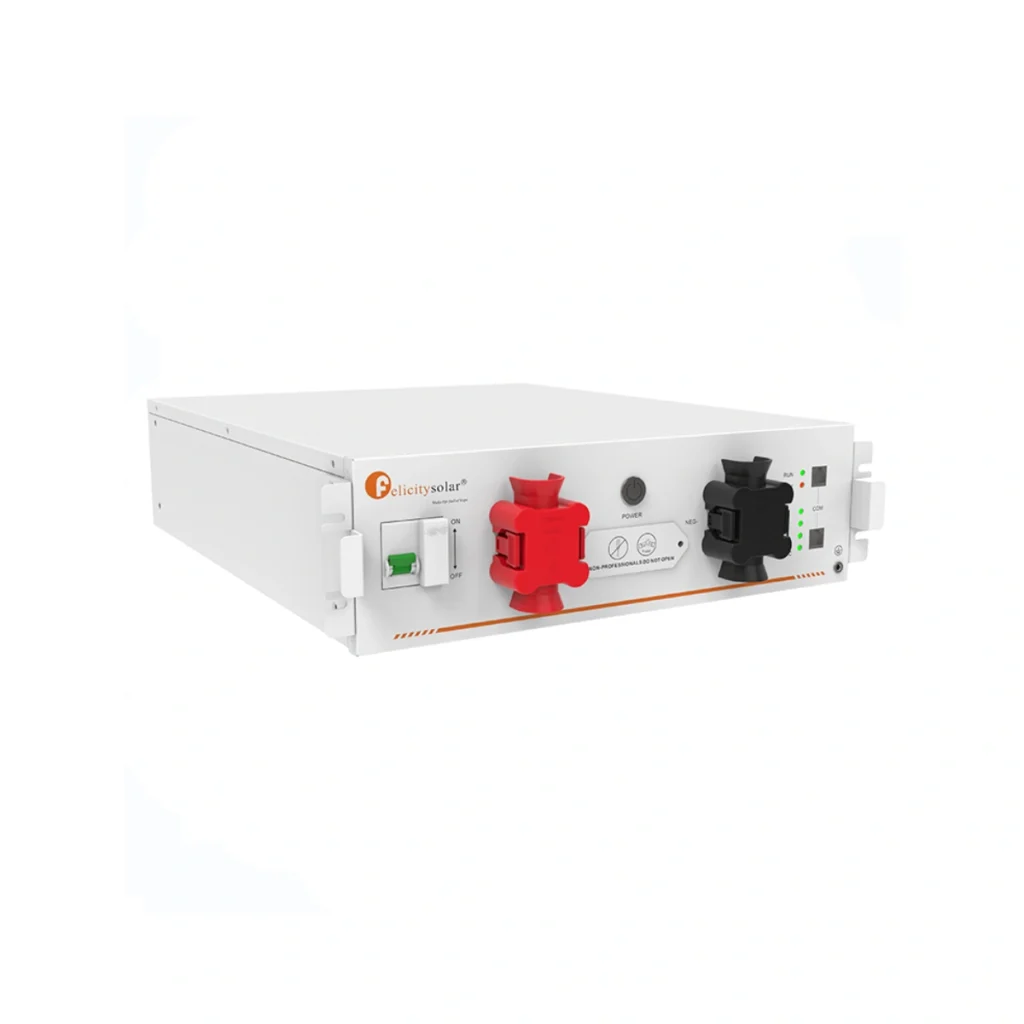 Felicity Solar FLA48100UG1 5.12kWh 51.2V 100Ah LiFePO4 solar battery module for professional PV installers, solar resellers and energy storage projects in Europe