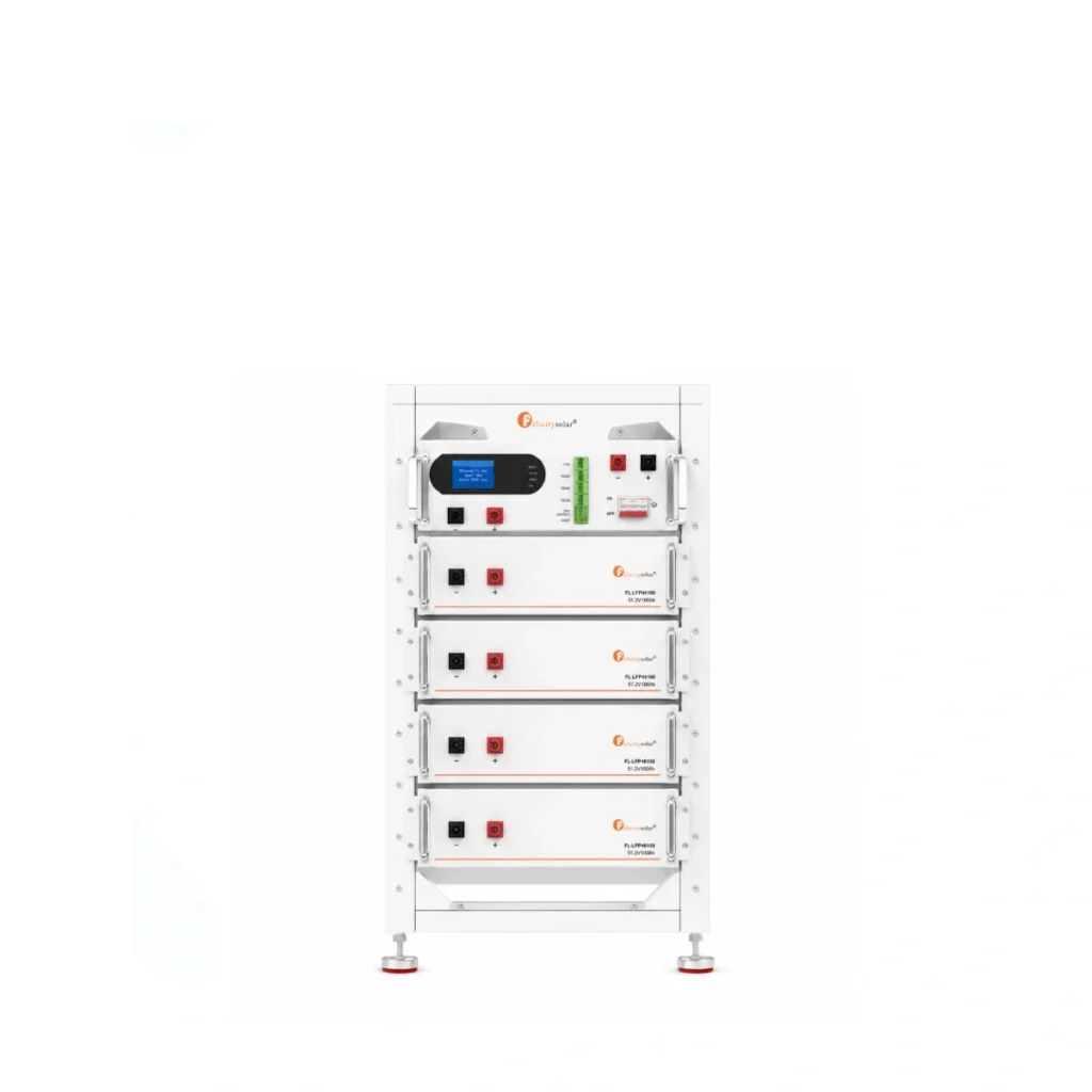 Felicity Solar 20.48kWh high-voltage lithium battery energy storage system IP21 for commercial solar PV installations, hybrid inverter systems and European solar wholesale projects