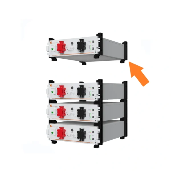 Felicity Solar stacking bracket for FLA48100UG LiFePO4 battery systems, designed for secure modular solar battery installation and scalable energy storage setups
